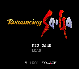 Romancing SaGa Title Screen